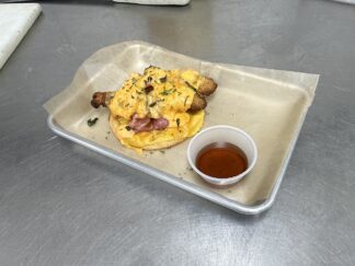 Umami Chicken & Bacon Waffle Stack